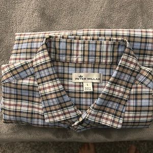 PETER MILLAR Button Down Dress Shirt like new. Men’s large but runs a bit big.